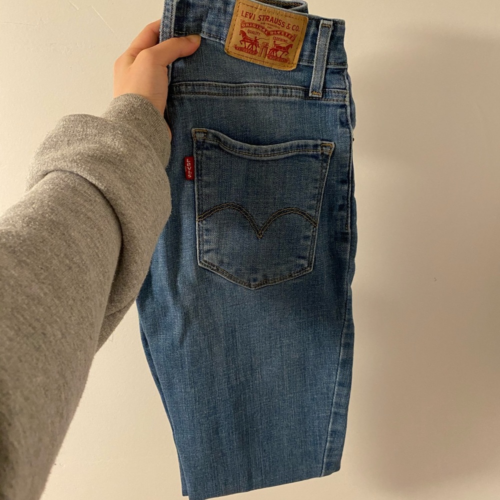721 High Rise Skinny Levi’s -straight leg bottom